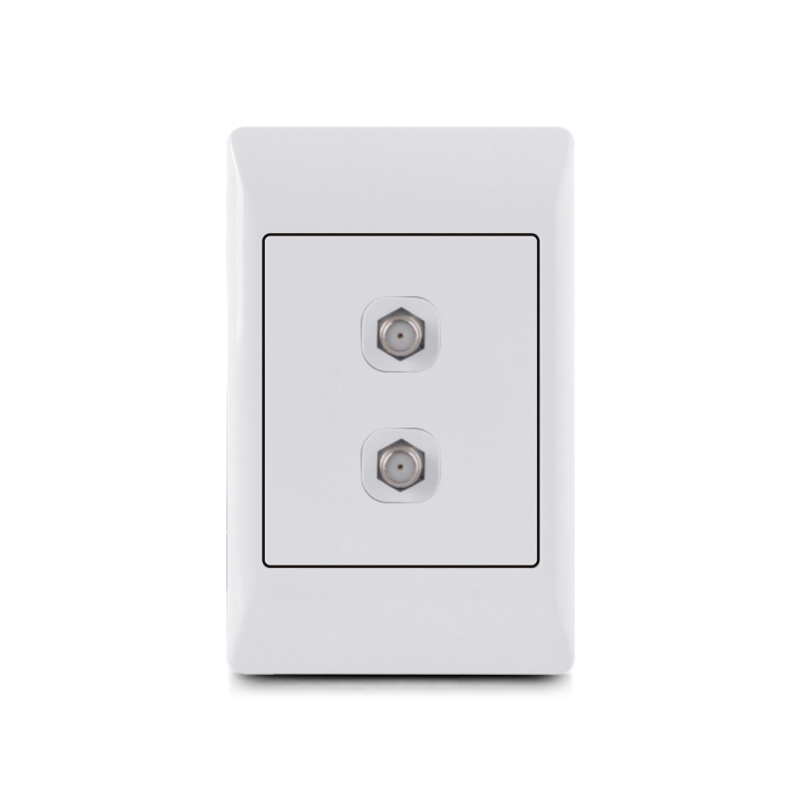 South Africa socket,double satelite socket,wall socket 