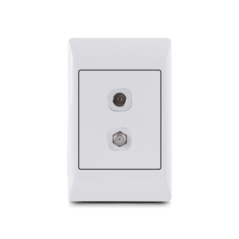 South Africa socket,TV+satelite socket,wall socket 