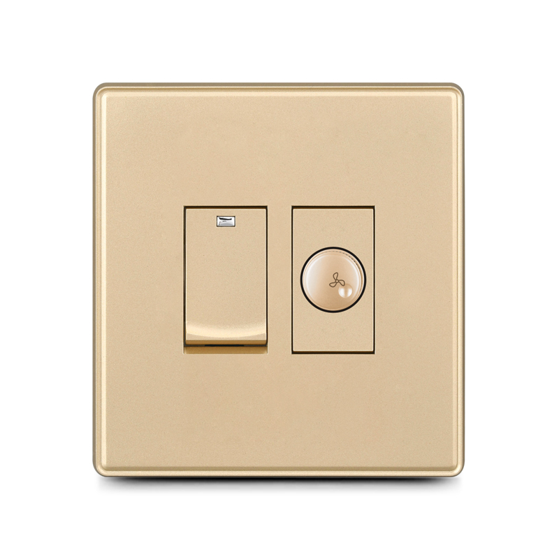 1 gang dimmer with fan switch