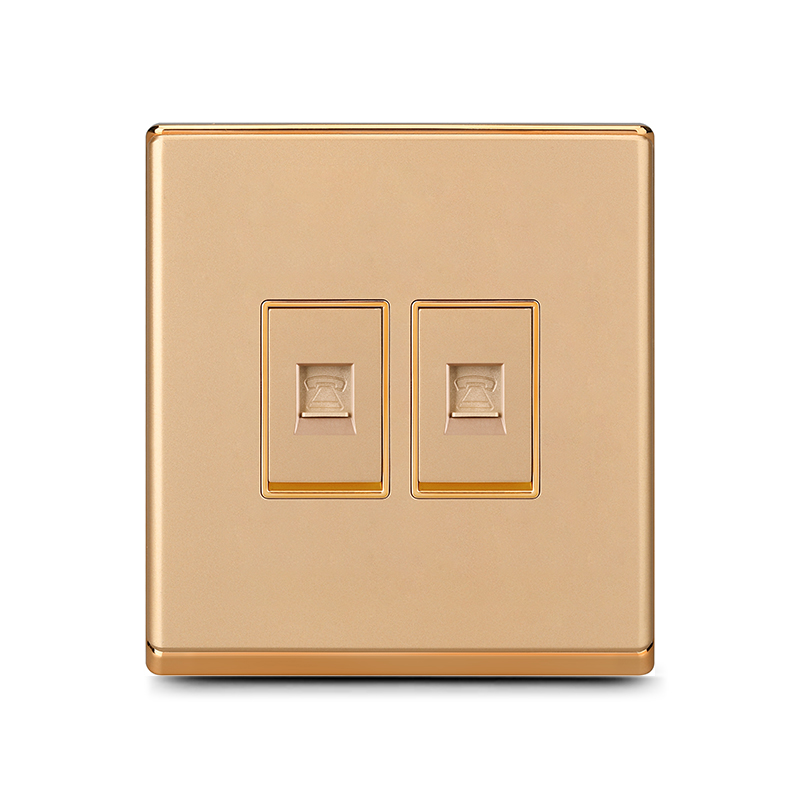 double TEL socket