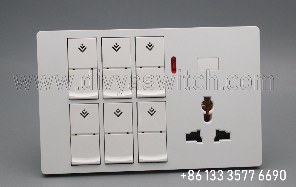 Bangladesh nepal Safety electrical Wall Switch and socket night neon light.jpg