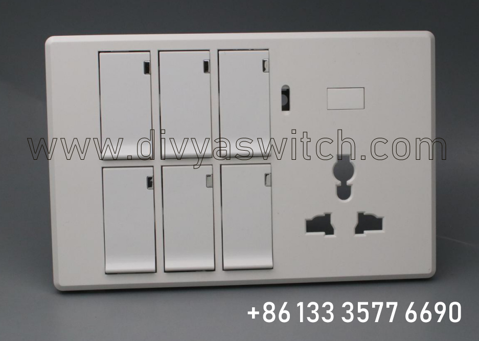 PC glod 6 gang switch for Nepal Bangladesh switch socket.jpg