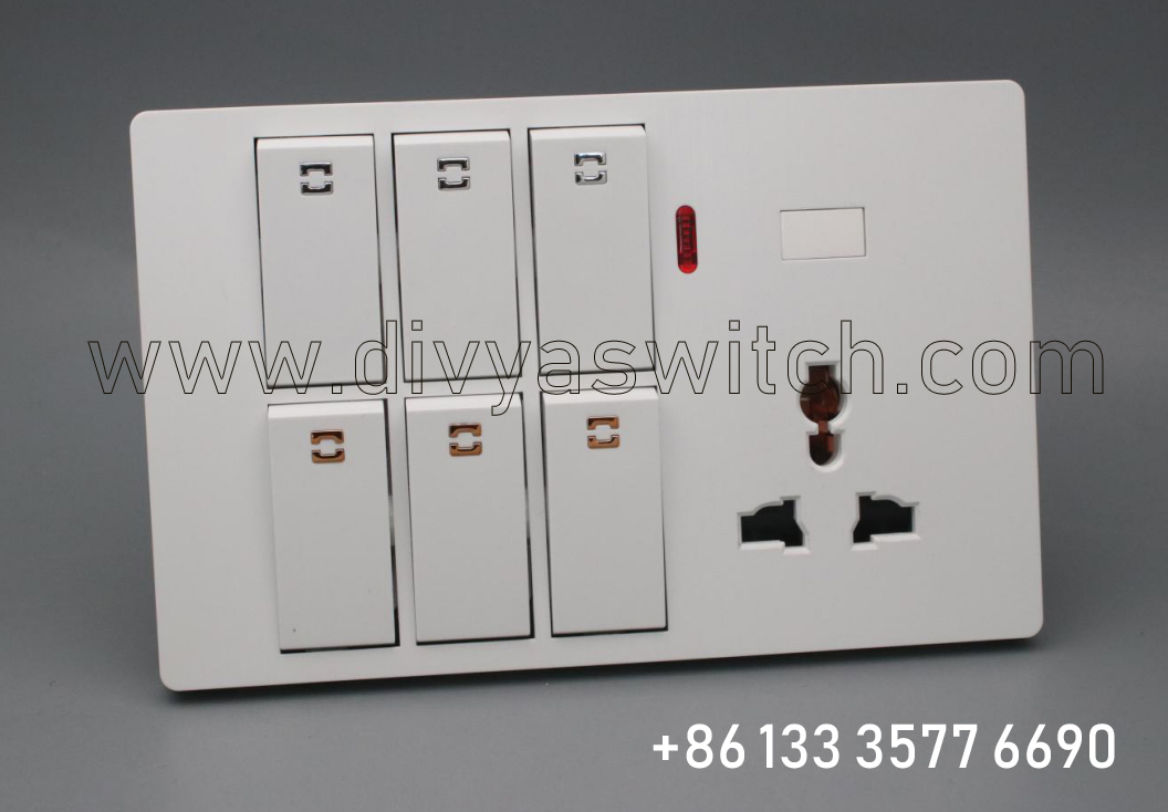 Wholesale modern design golden switches nepal standard hotel 8 gang electrical wall switches.jpg